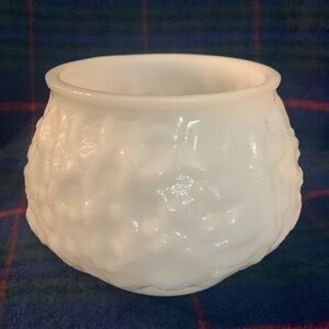 Milk glass vase by E.O. Brody, 4.5 inches high.